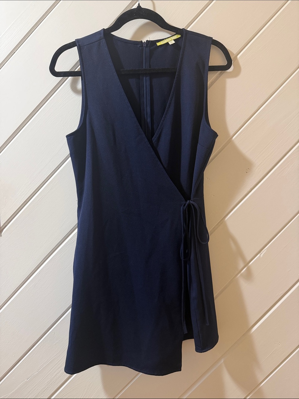 Gianni Bini Navy Wrap-Style Mini Dress